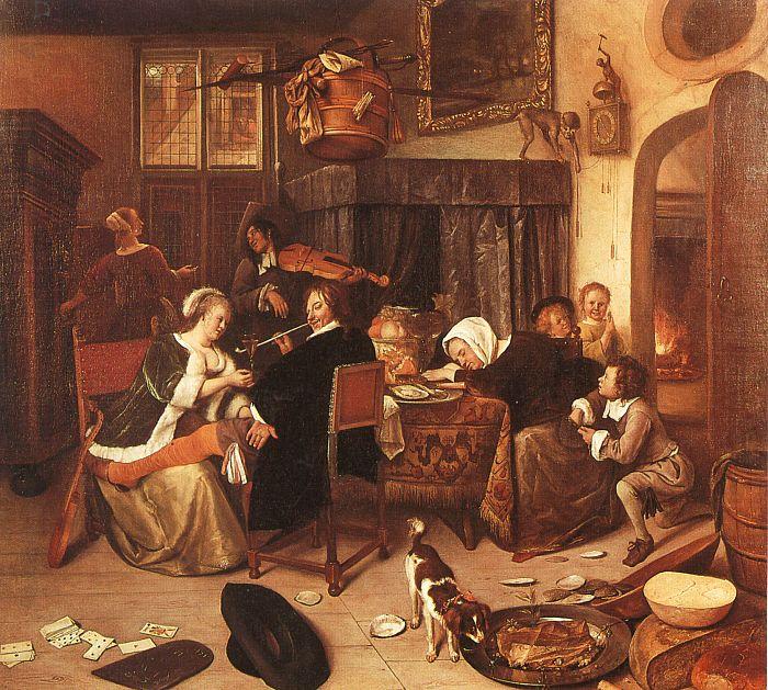 Jan Steen The Dissolute Household china oil painting image